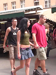He finds his girlfriend and his bro