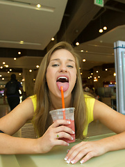 April Brookes In Mall Creeps